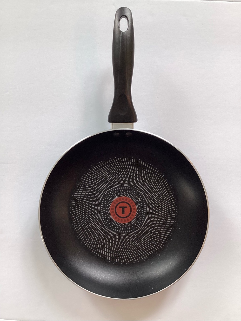 T-Fal Nonstick Black Frying Pan with Red Heat Indicator